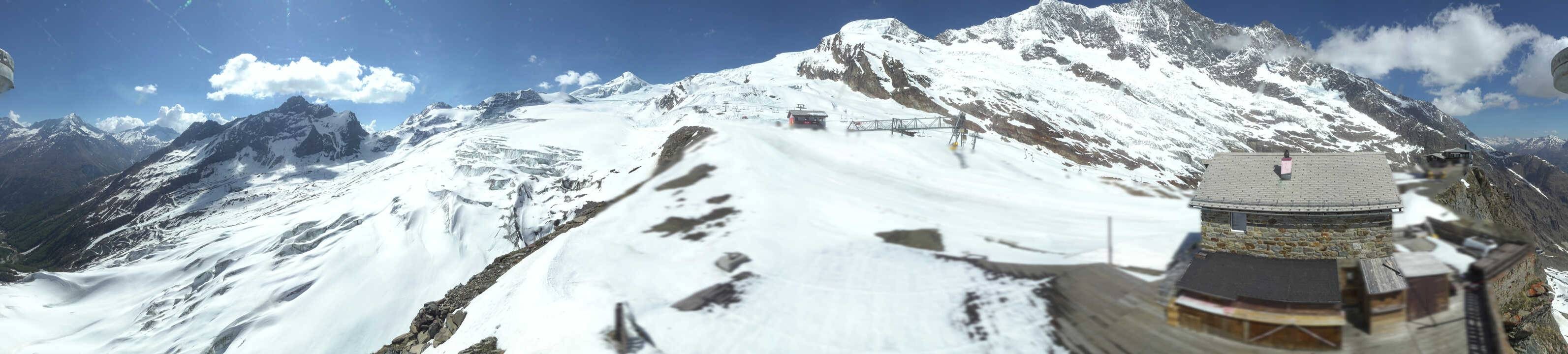 Archived image Webcam Saas Fee - Glacier