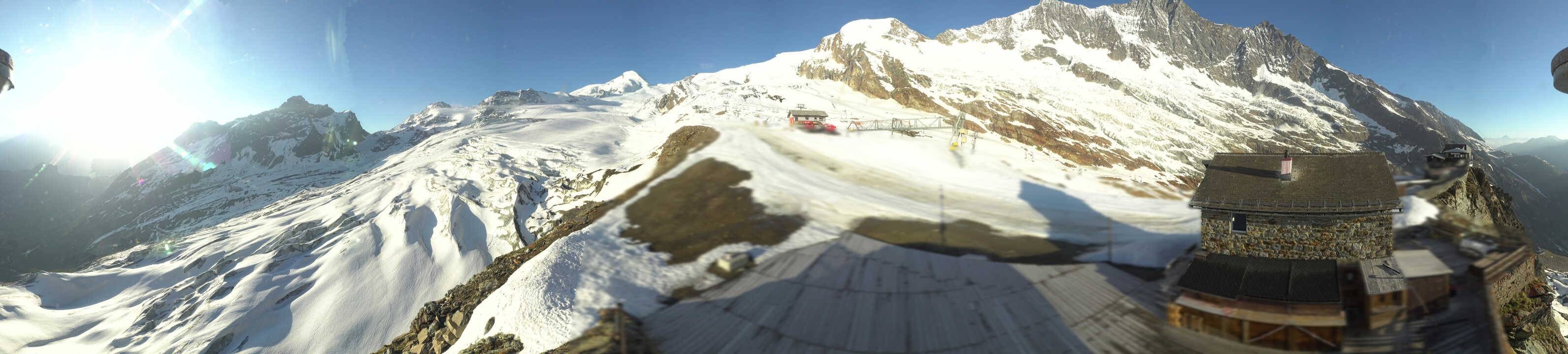 Archived image Webcam Saas Fee - Glacier