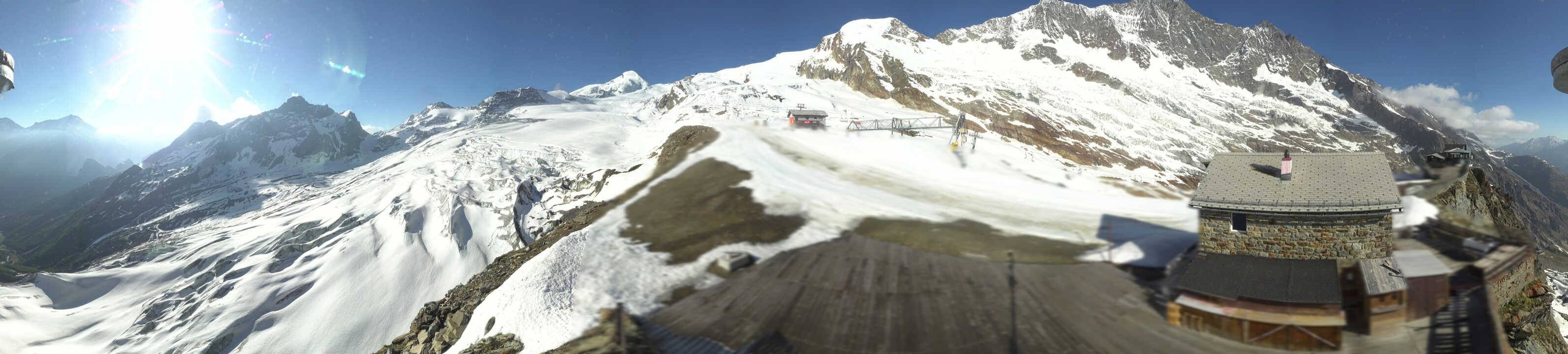 Archived image Webcam Saas Fee - Glacier