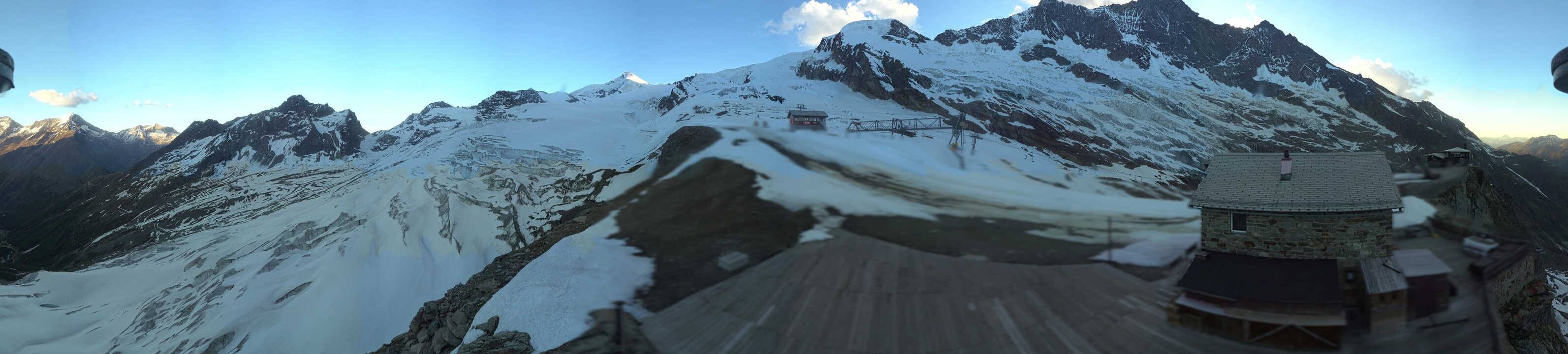 Archived image Webcam Saas Fee - Glacier