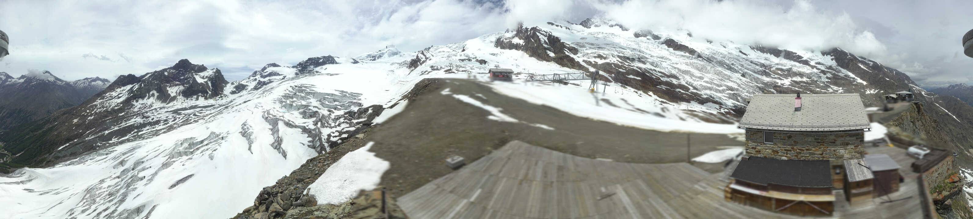 Archived image Webcam Saas Fee - Glacier