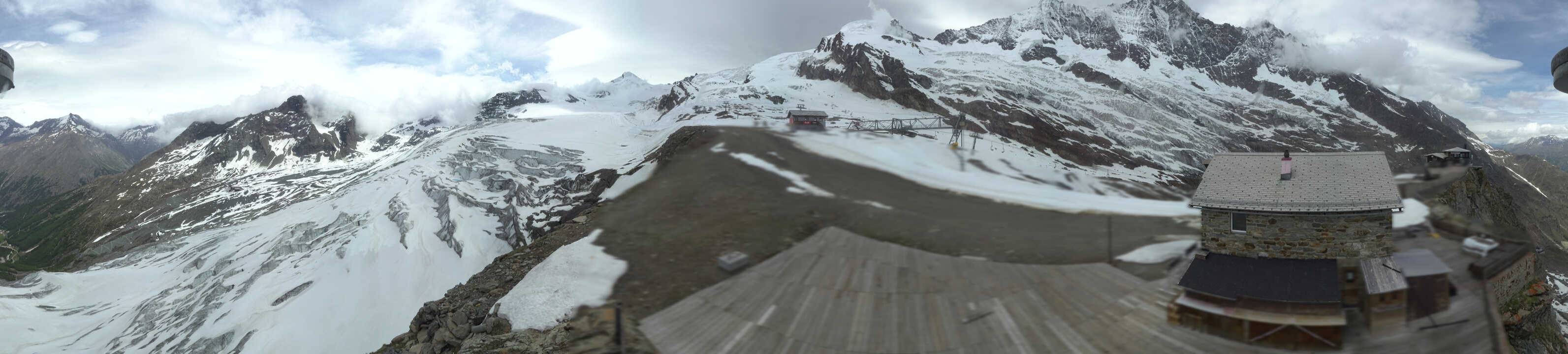 Archived image Webcam Saas Fee - Glacier