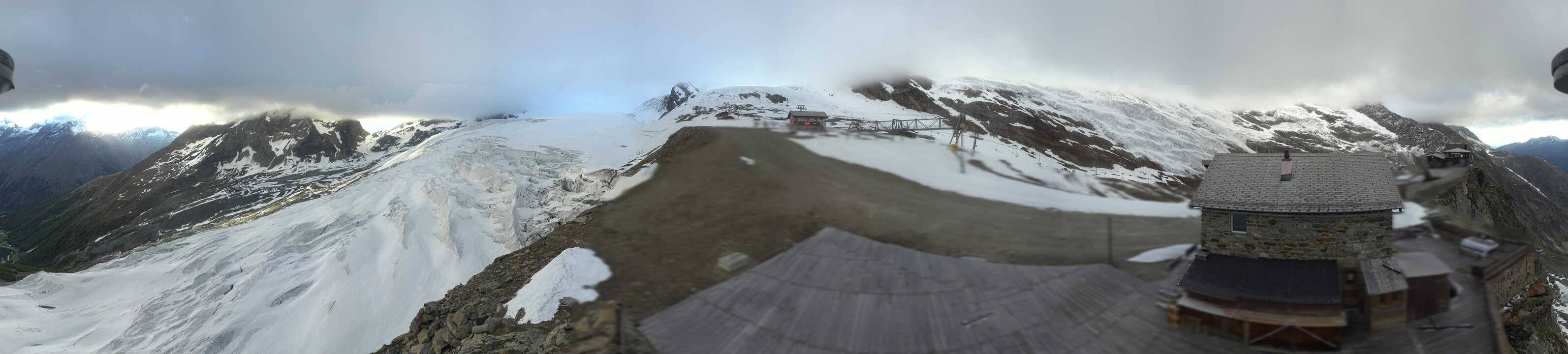 Archived image Webcam Saas Fee - Glacier