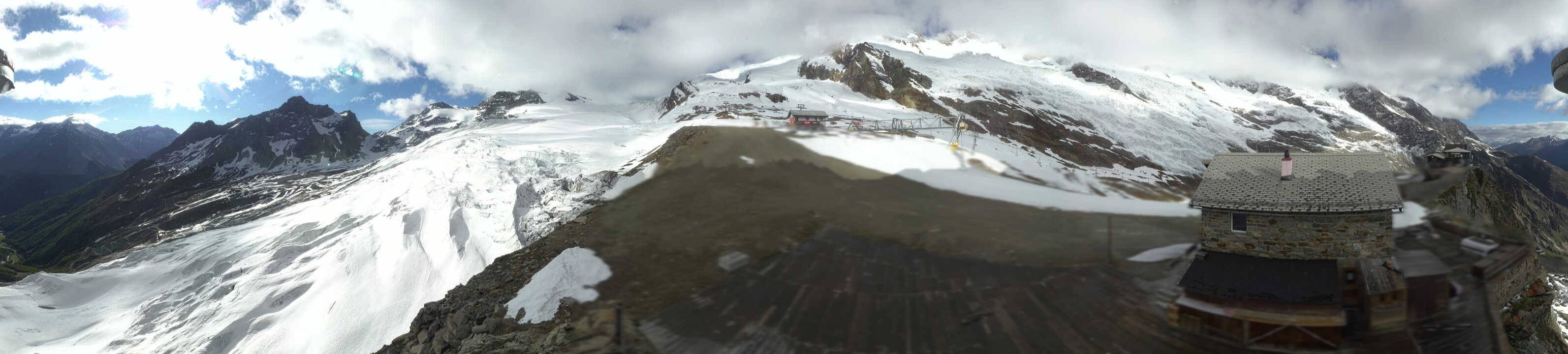 Archived image Webcam Saas Fee - Glacier