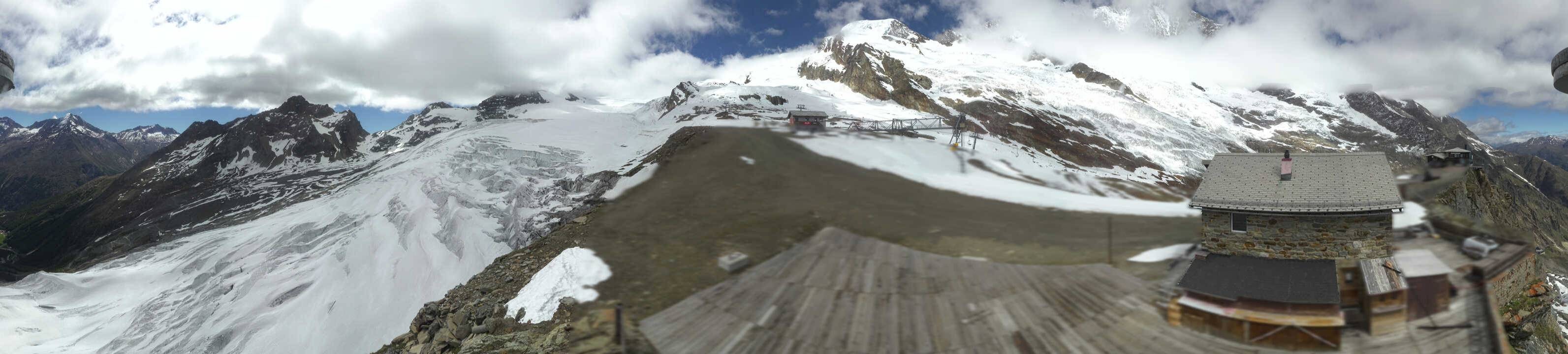 Archived image Webcam Saas Fee - Glacier