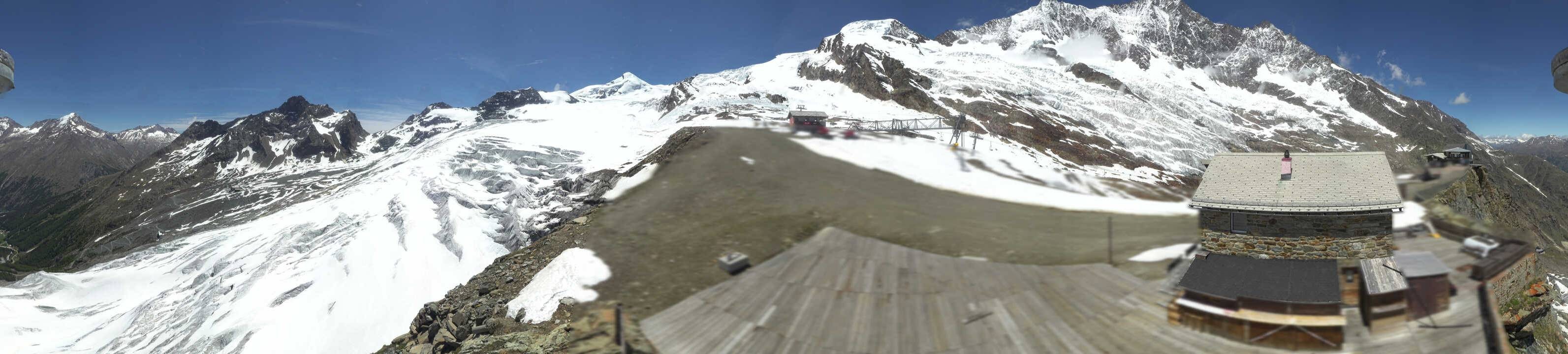 Archived image Webcam Saas Fee - Glacier