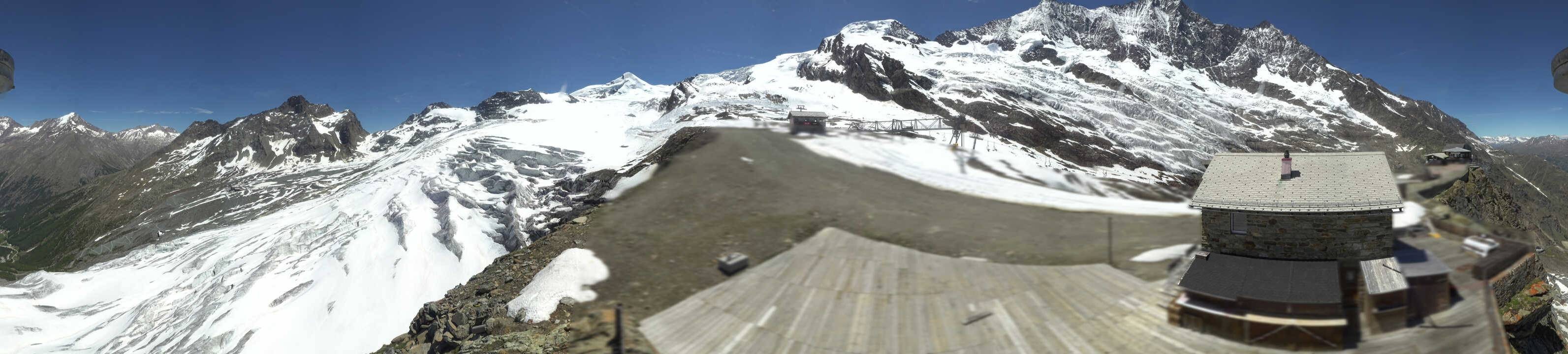 Archived image Webcam Saas Fee - Glacier