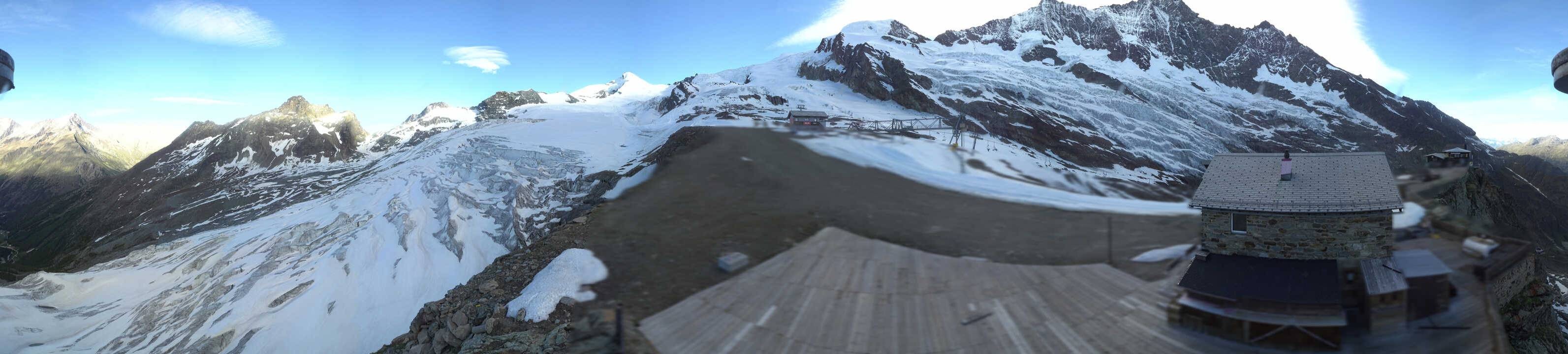 Archived image Webcam Saas Fee - Glacier