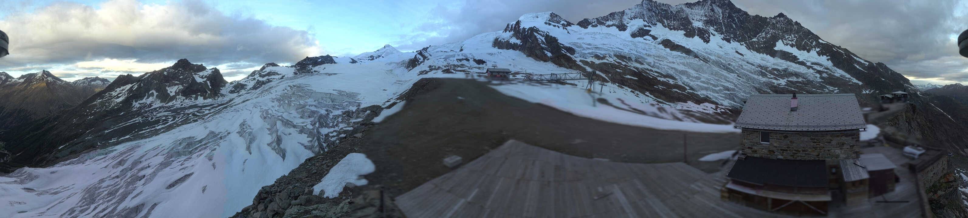 Archived image Webcam Saas Fee - Glacier