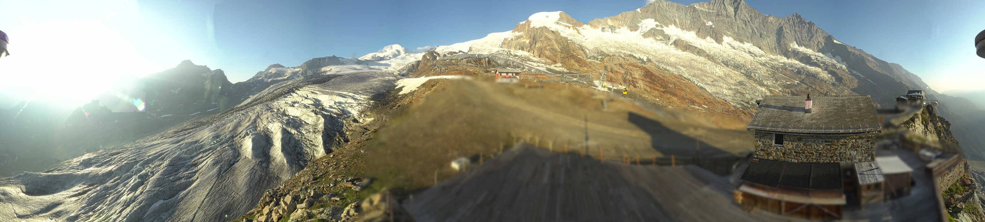 Archived image Webcam Saas Fee - Glacier