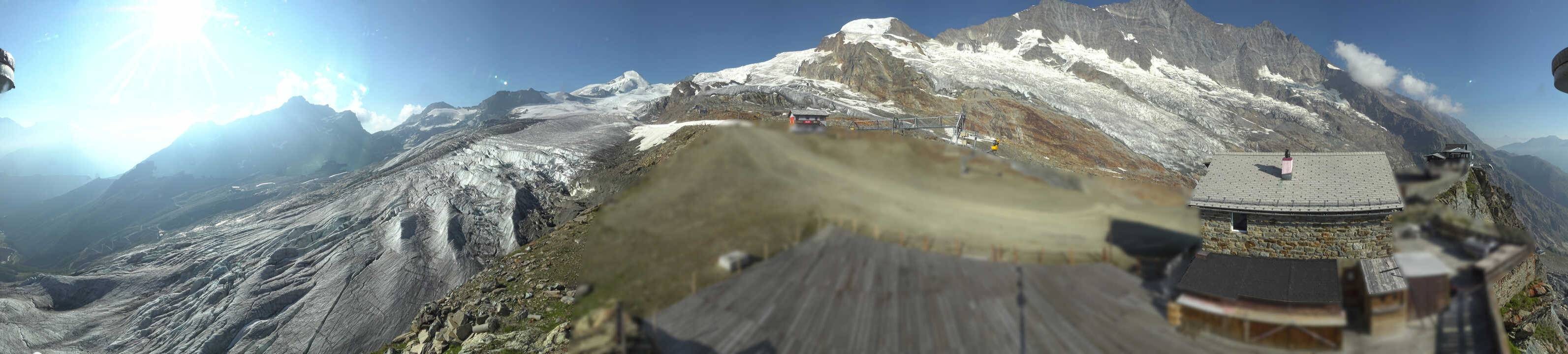 Archived image Webcam Saas Fee - Glacier