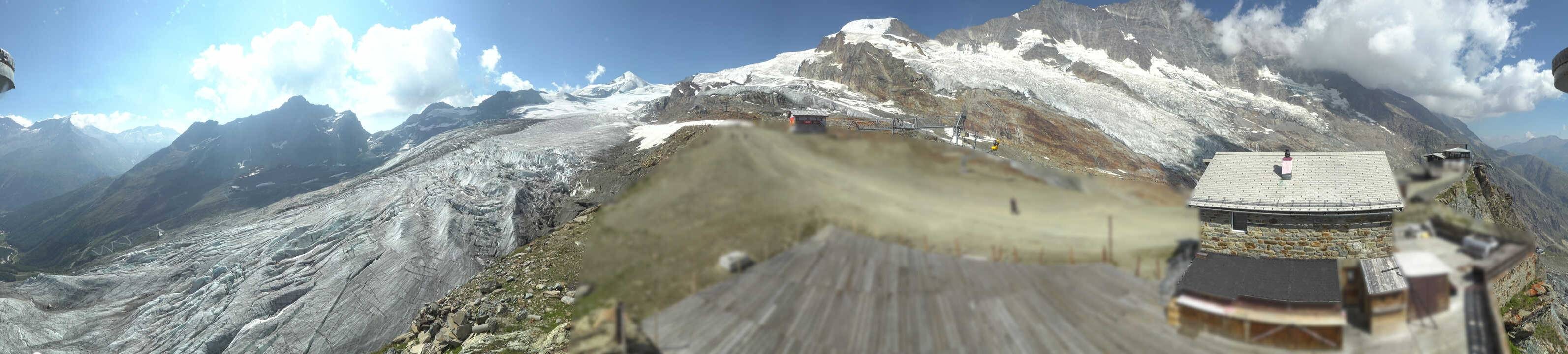 Archived image Webcam Saas Fee - Glacier