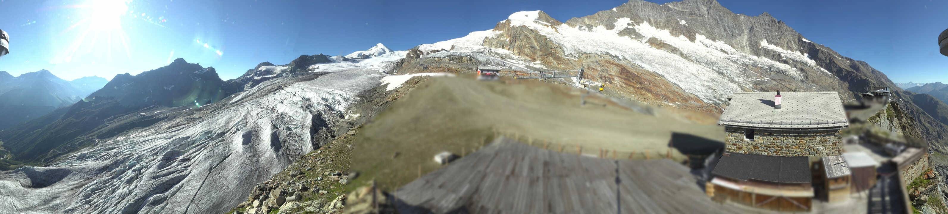 Archived image Webcam Saas Fee - Glacier