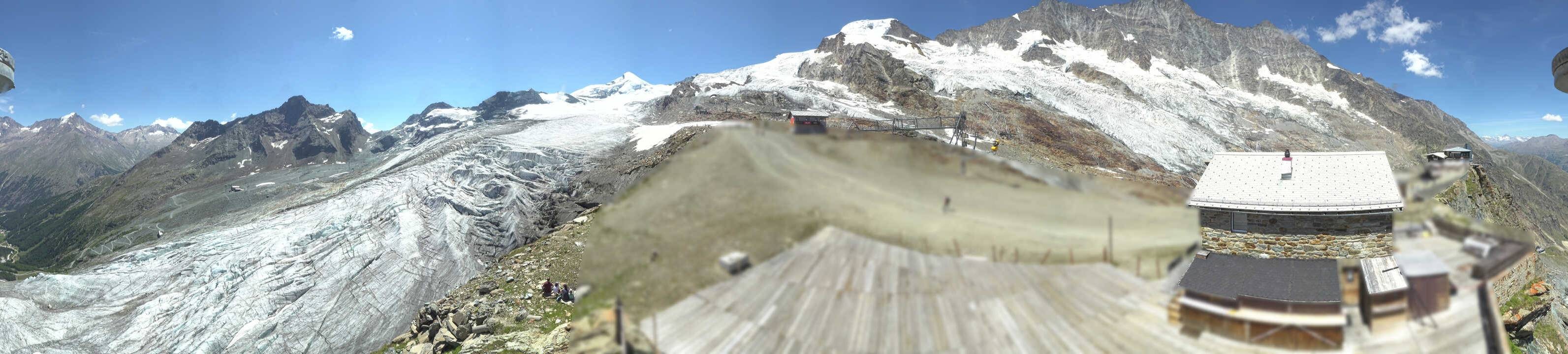 Archived image Webcam Saas Fee - Glacier