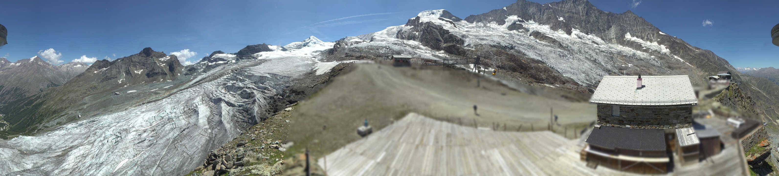 Archived image Webcam Saas Fee - Glacier