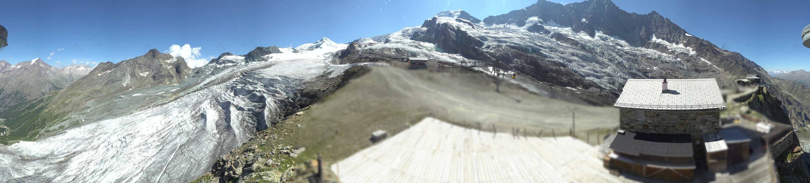 Archived image Webcam Saas Fee - Glacier