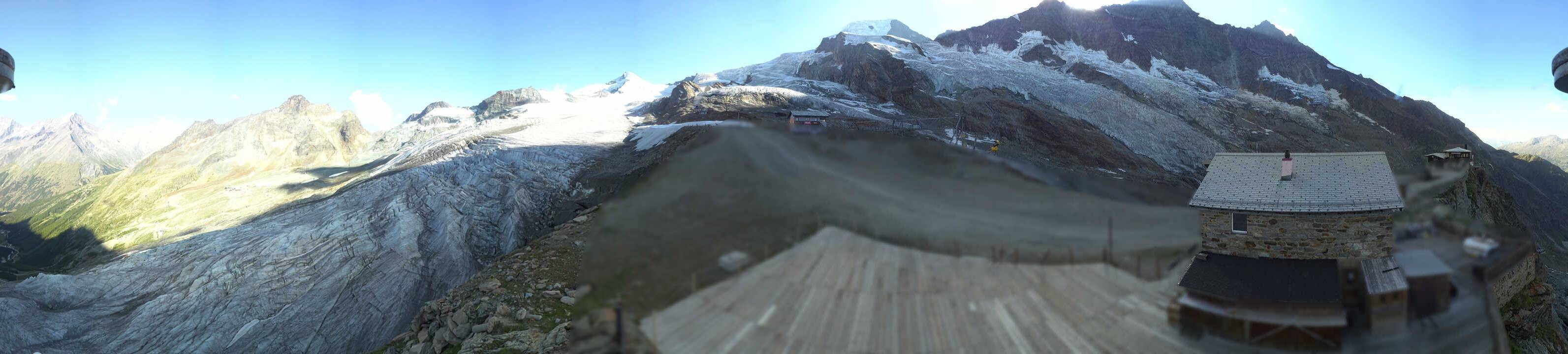 Archived image Webcam Saas Fee - Glacier