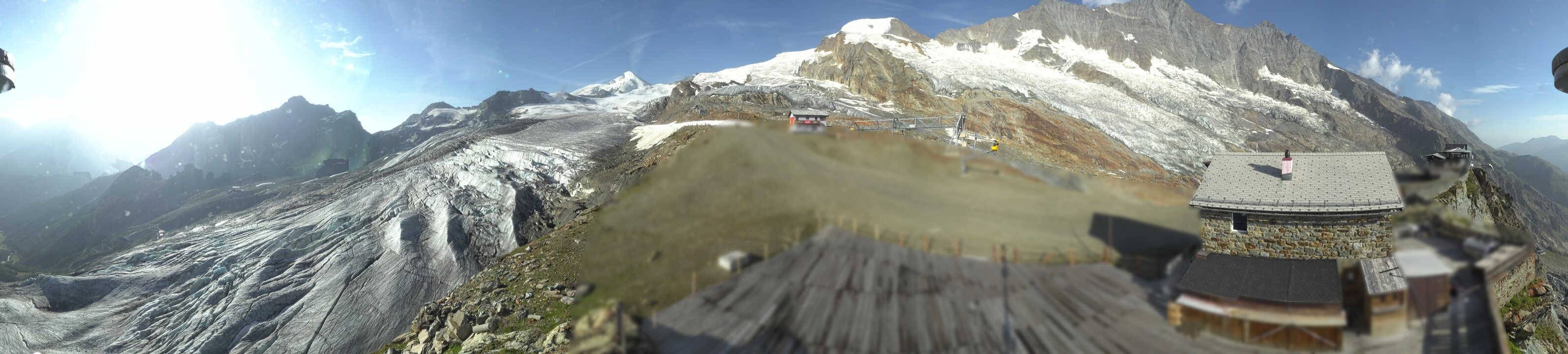 Archived image Webcam Saas Fee - Glacier