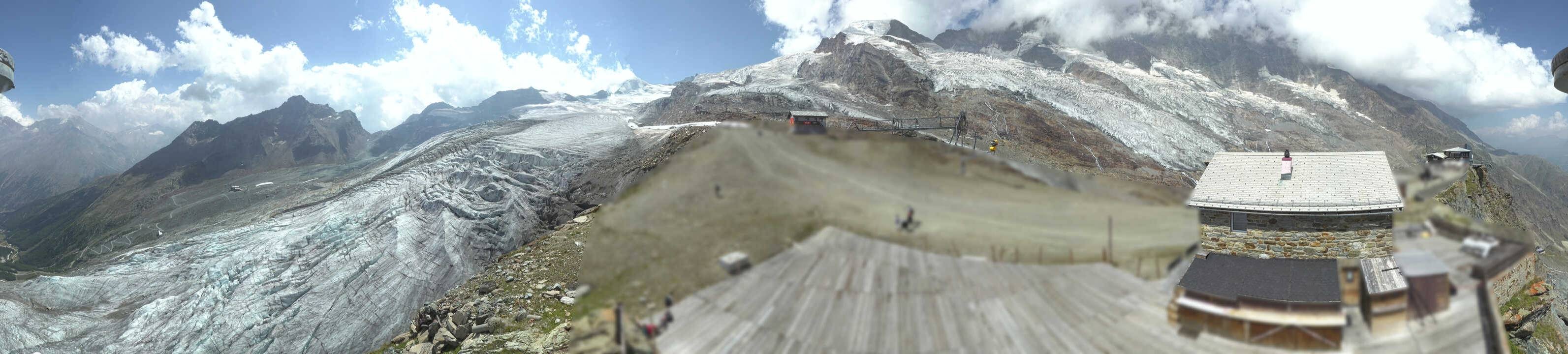 Archived image Webcam Saas Fee - Glacier