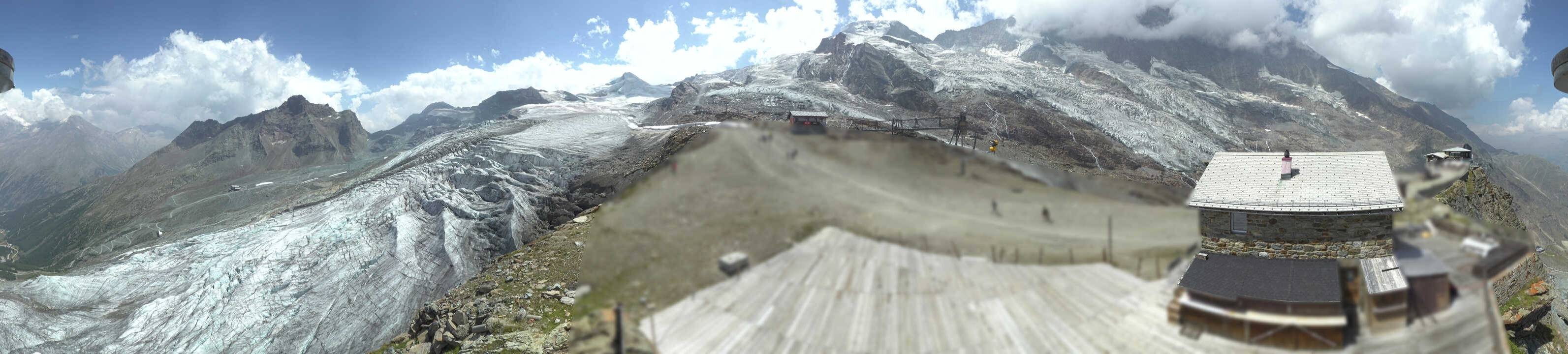 Archived image Webcam Saas Fee - Glacier