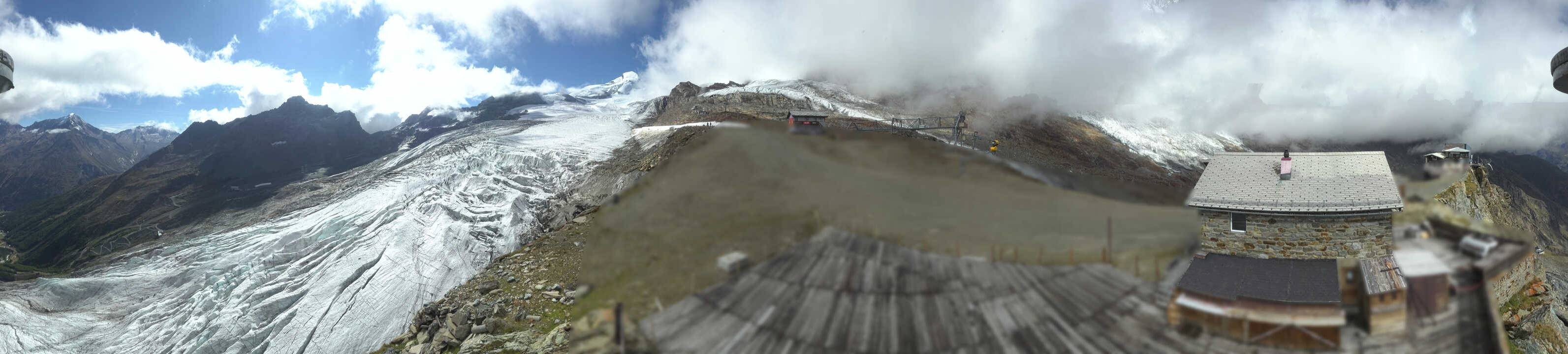 Archived image Webcam Saas Fee - Glacier