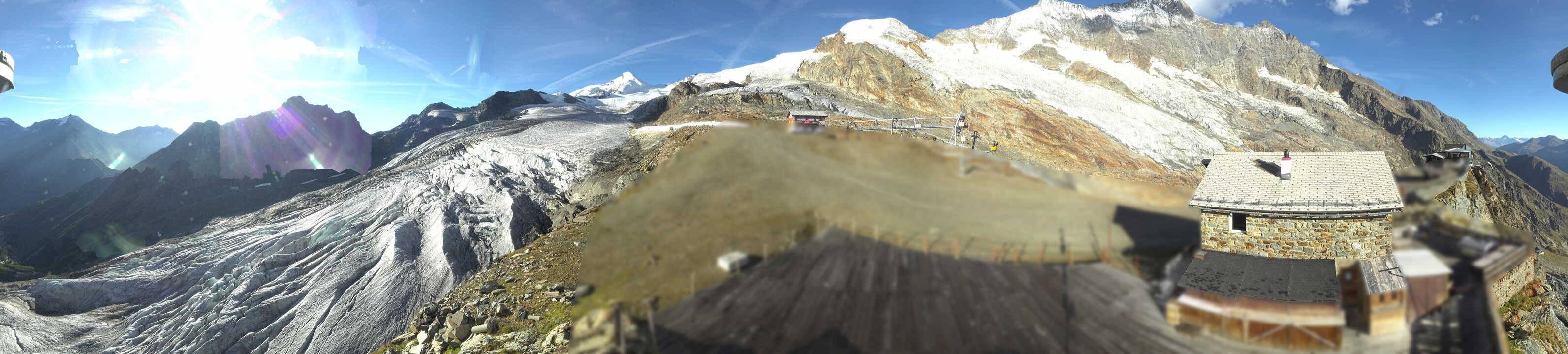 Archived image Webcam Saas Fee - Glacier