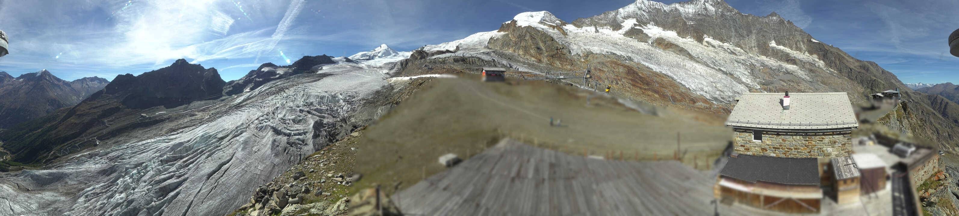 Archived image Webcam Saas Fee - Glacier