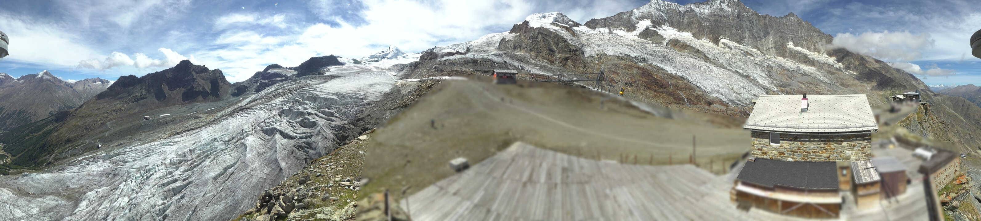 Archived image Webcam Saas Fee - Glacier