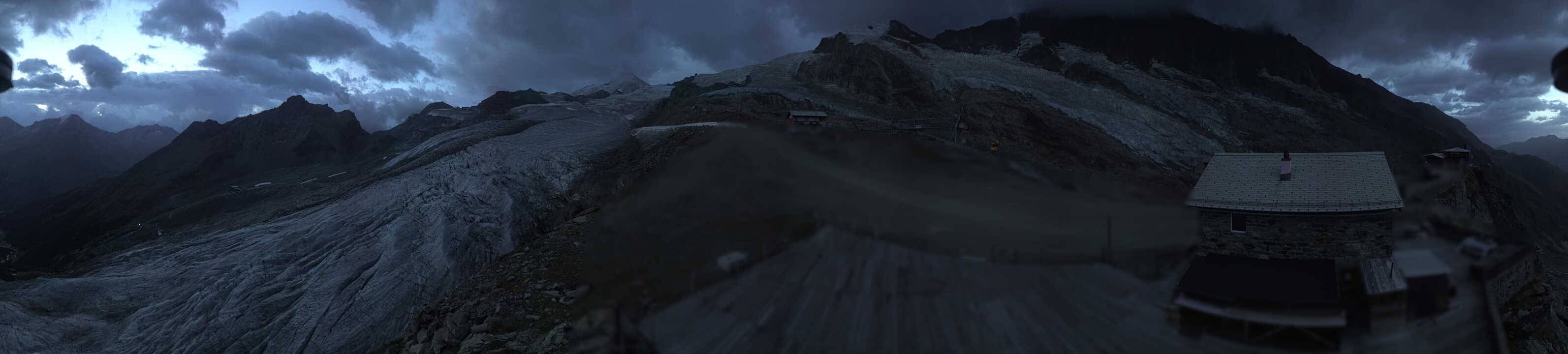 Archived image Webcam Saas Fee - Glacier