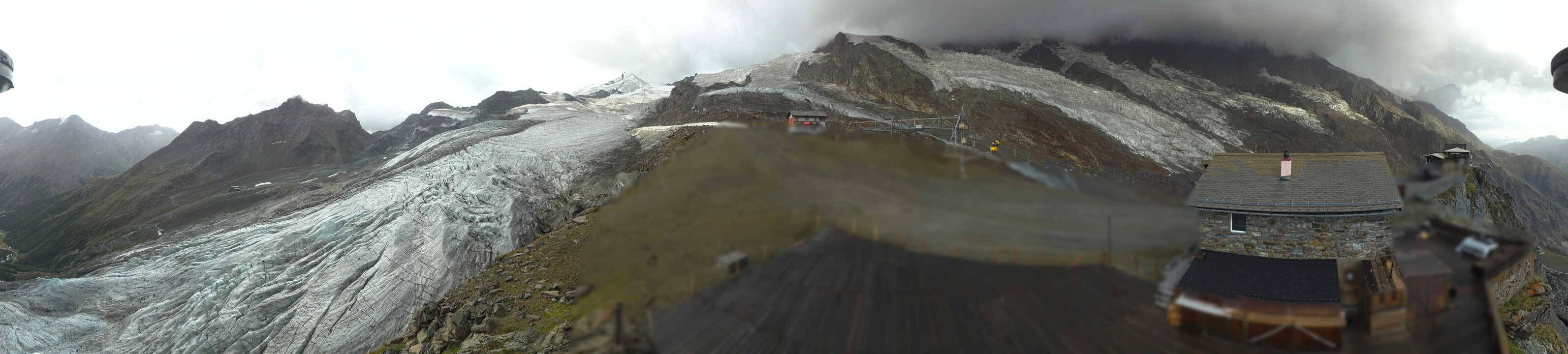 Archived image Webcam Saas Fee - Glacier