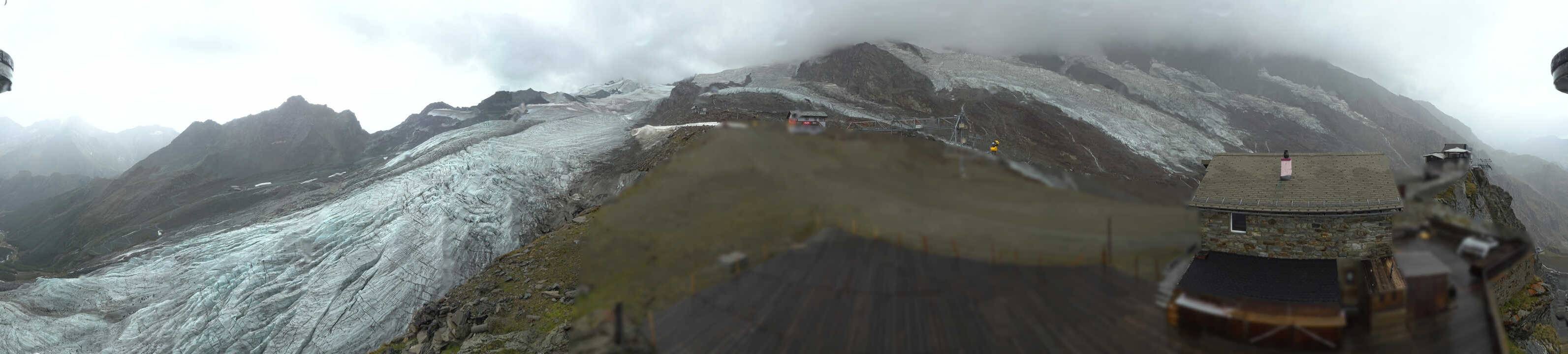 Archived image Webcam Saas Fee - Glacier