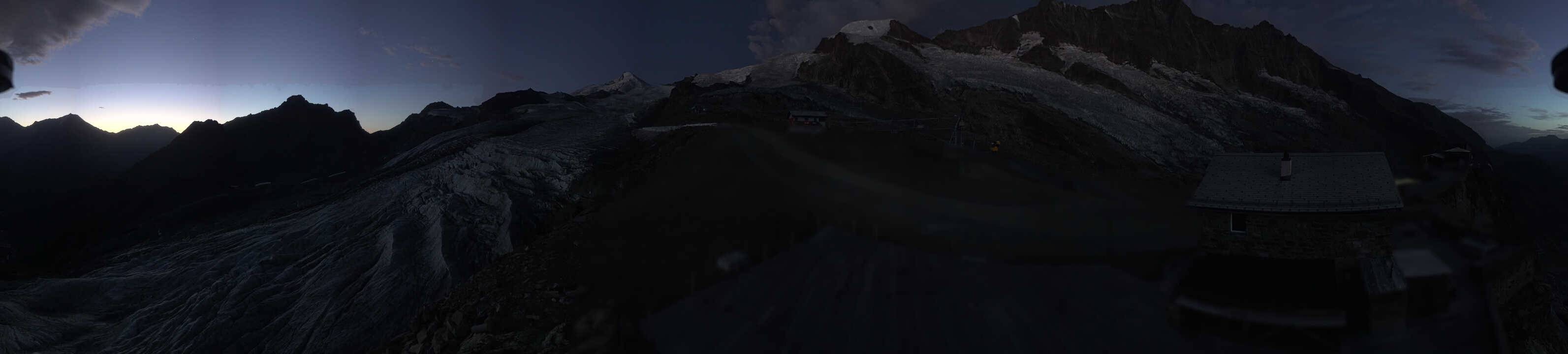 Archived image Webcam Saas Fee - Glacier