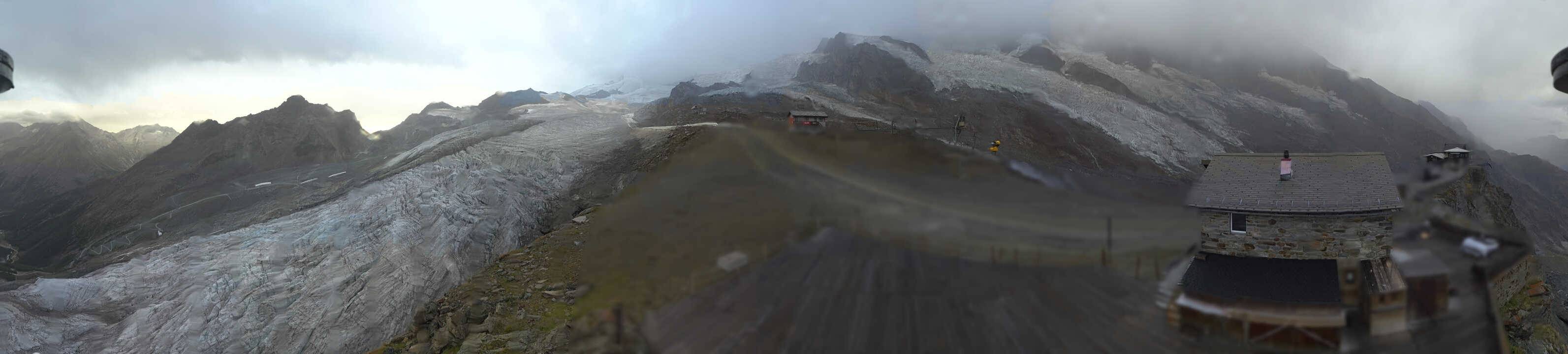 Archived image Webcam Saas Fee - Glacier