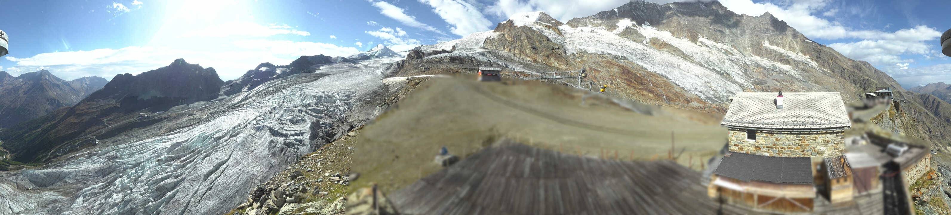 Archived image Webcam Saas Fee - Glacier