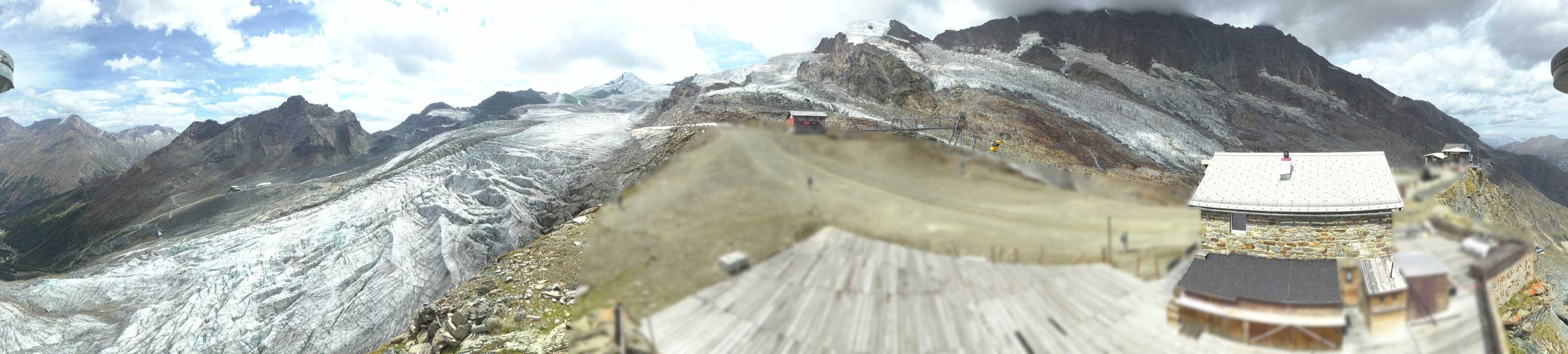 Archived image Webcam Saas Fee - Glacier