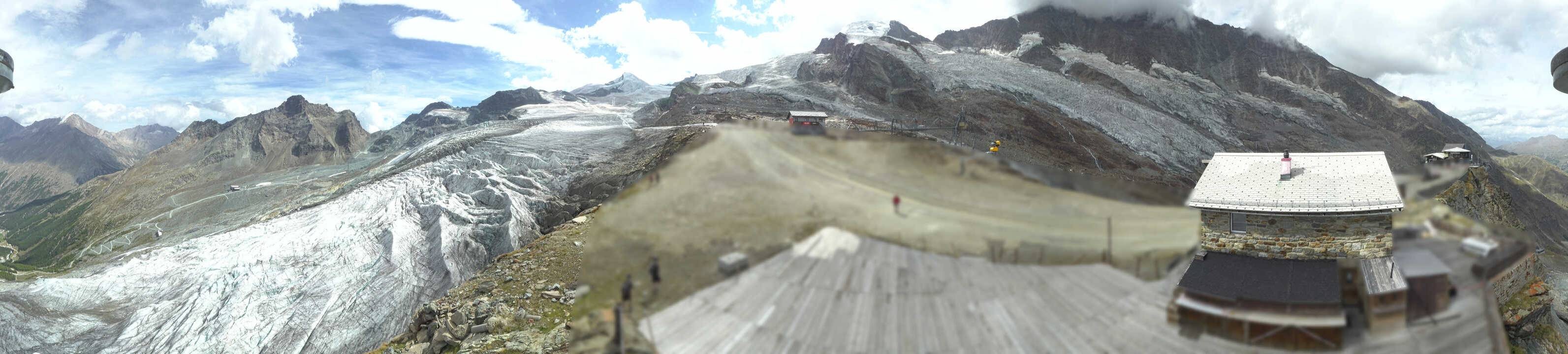 Archived image Webcam Saas Fee - Glacier