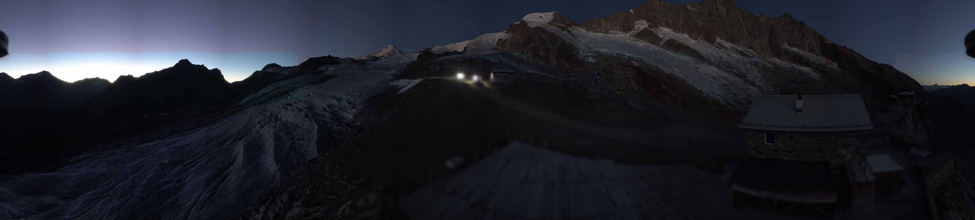 Archived image Webcam Saas Fee - Glacier