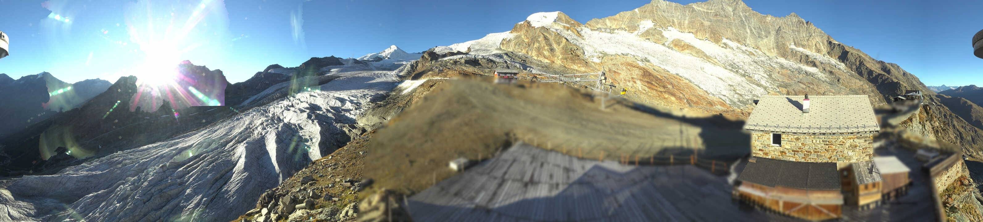 Archived image Webcam Saas Fee - Glacier