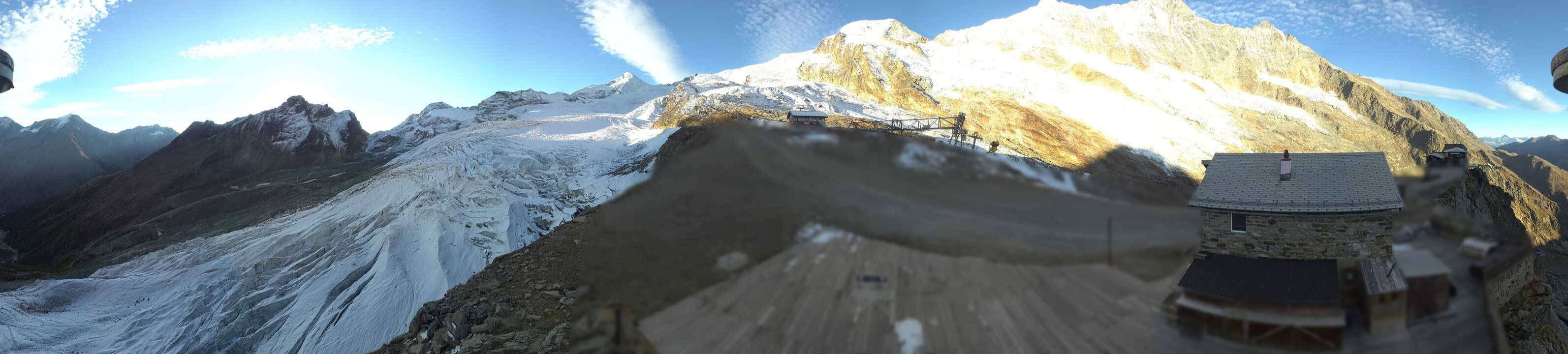 Archived image Webcam Saas Fee - Glacier