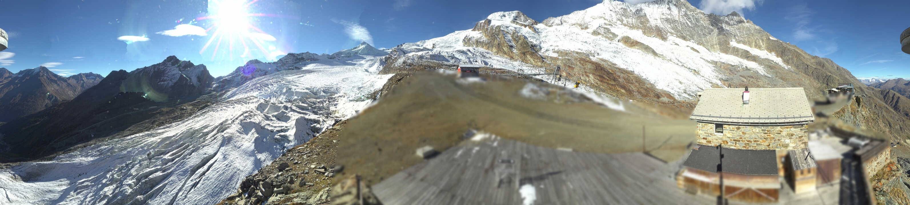 Archived image Webcam Saas Fee - Glacier