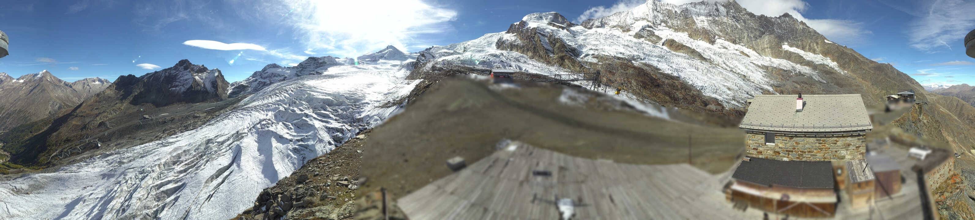Archived image Webcam Saas Fee - Glacier