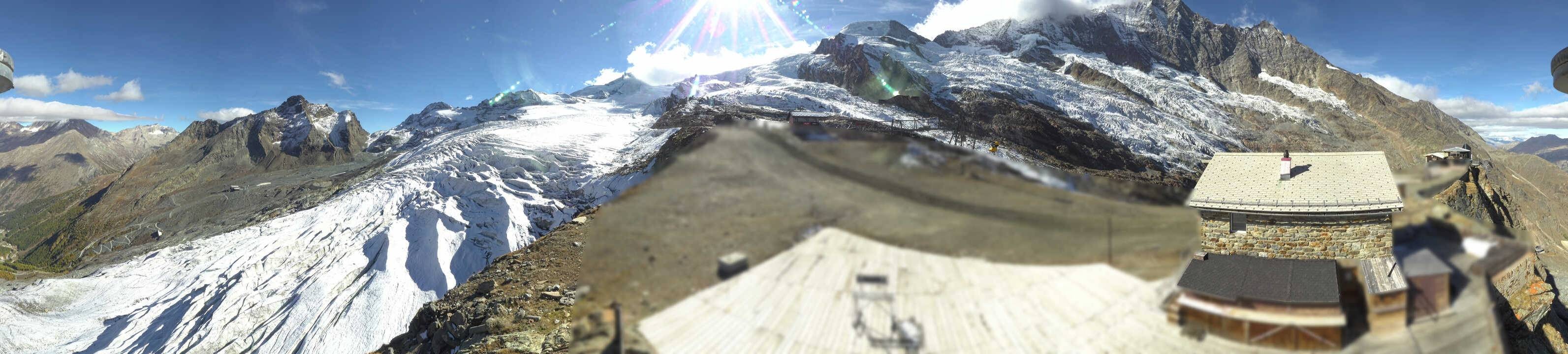 Archived image Webcam Saas Fee - Glacier