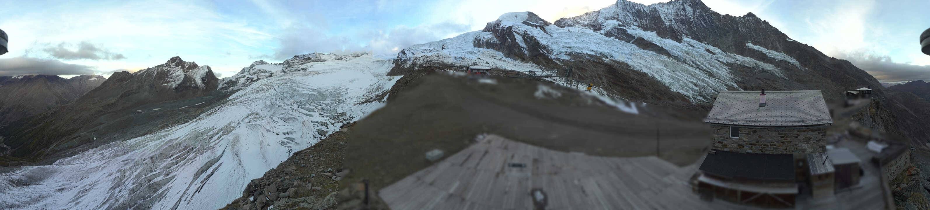 Archived image Webcam Saas Fee - Glacier