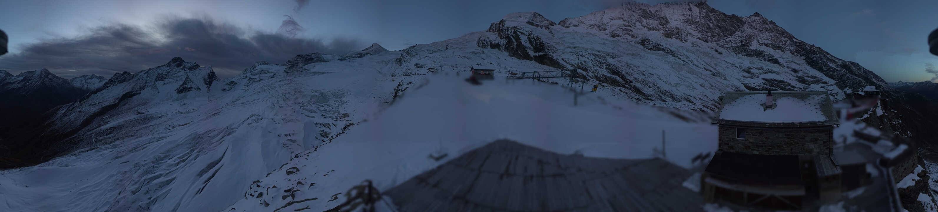 Archived image Webcam Saas Fee - Glacier