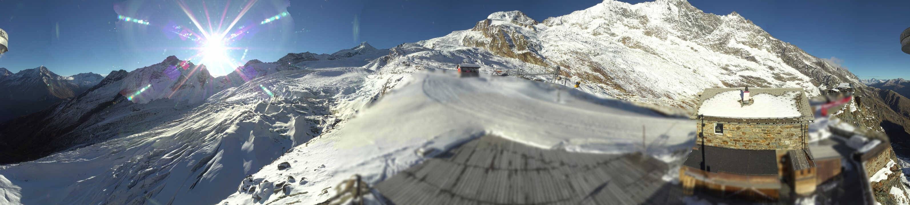Archived image Webcam Saas Fee - Glacier