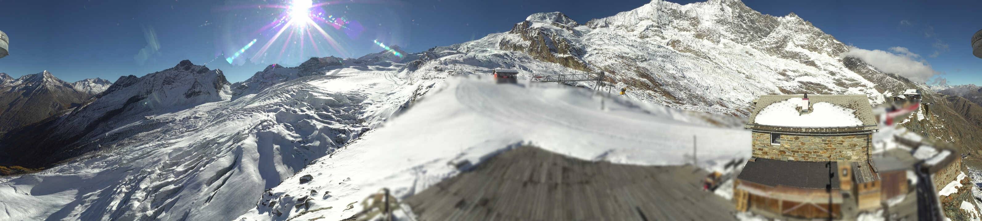 Archived image Webcam Saas Fee - Glacier
