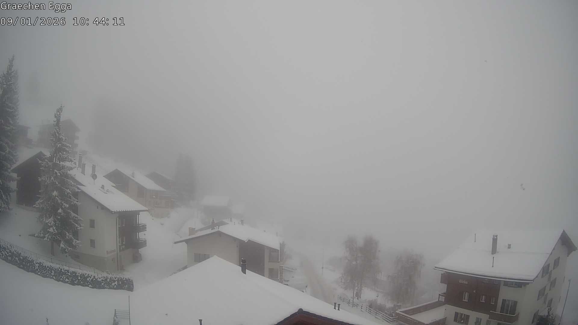 Archiv Foto Webcam Egga - Blick nach Grächen