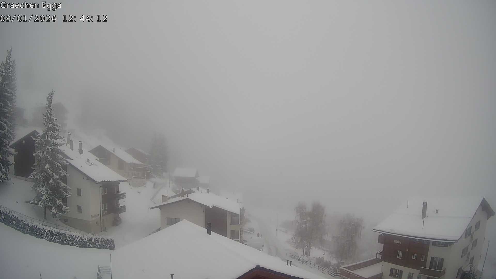 Archiv Foto Webcam Egga - Blick nach Grächen