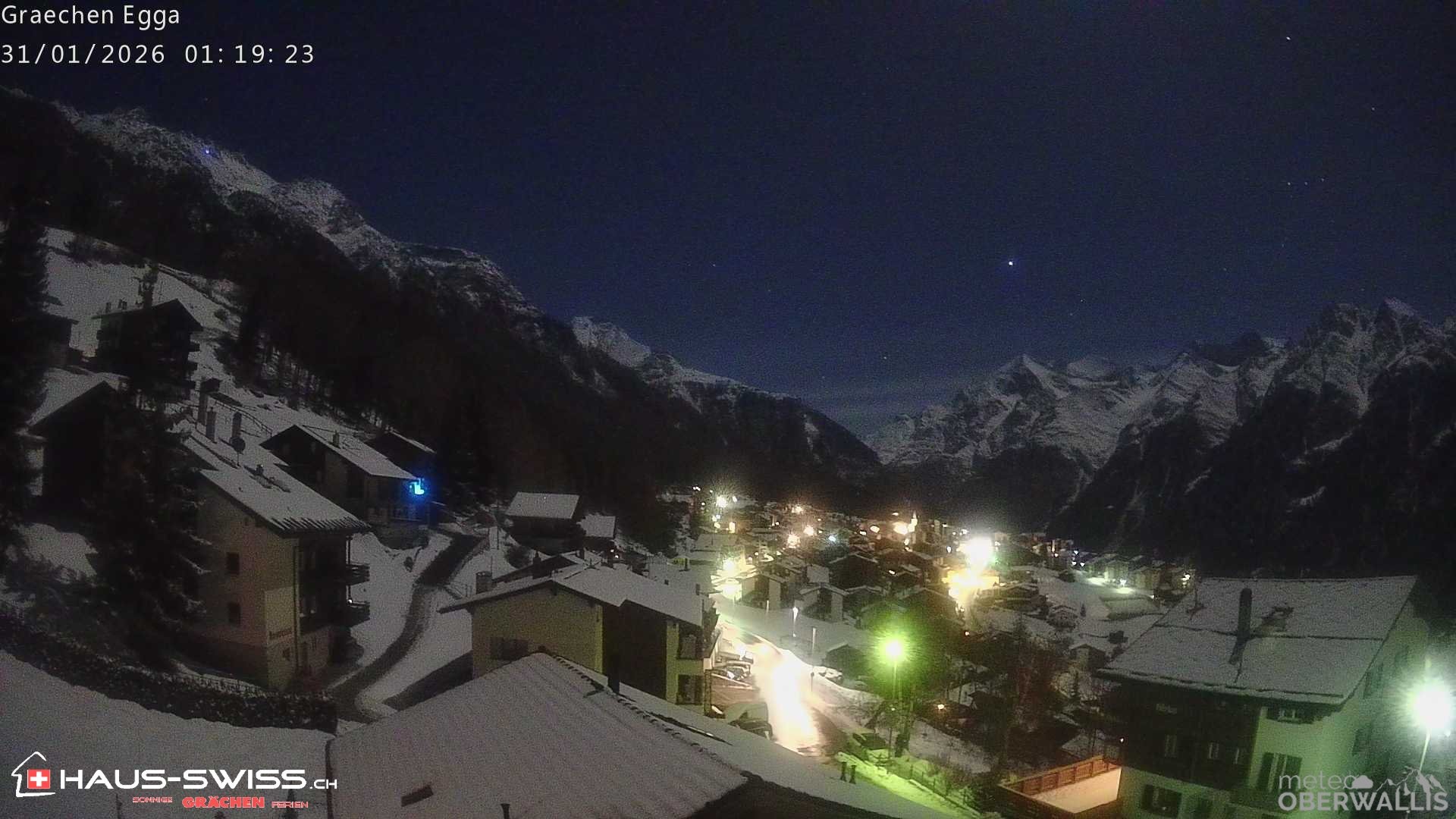Archiv Foto Webcam Egga - Blick nach Grächen
