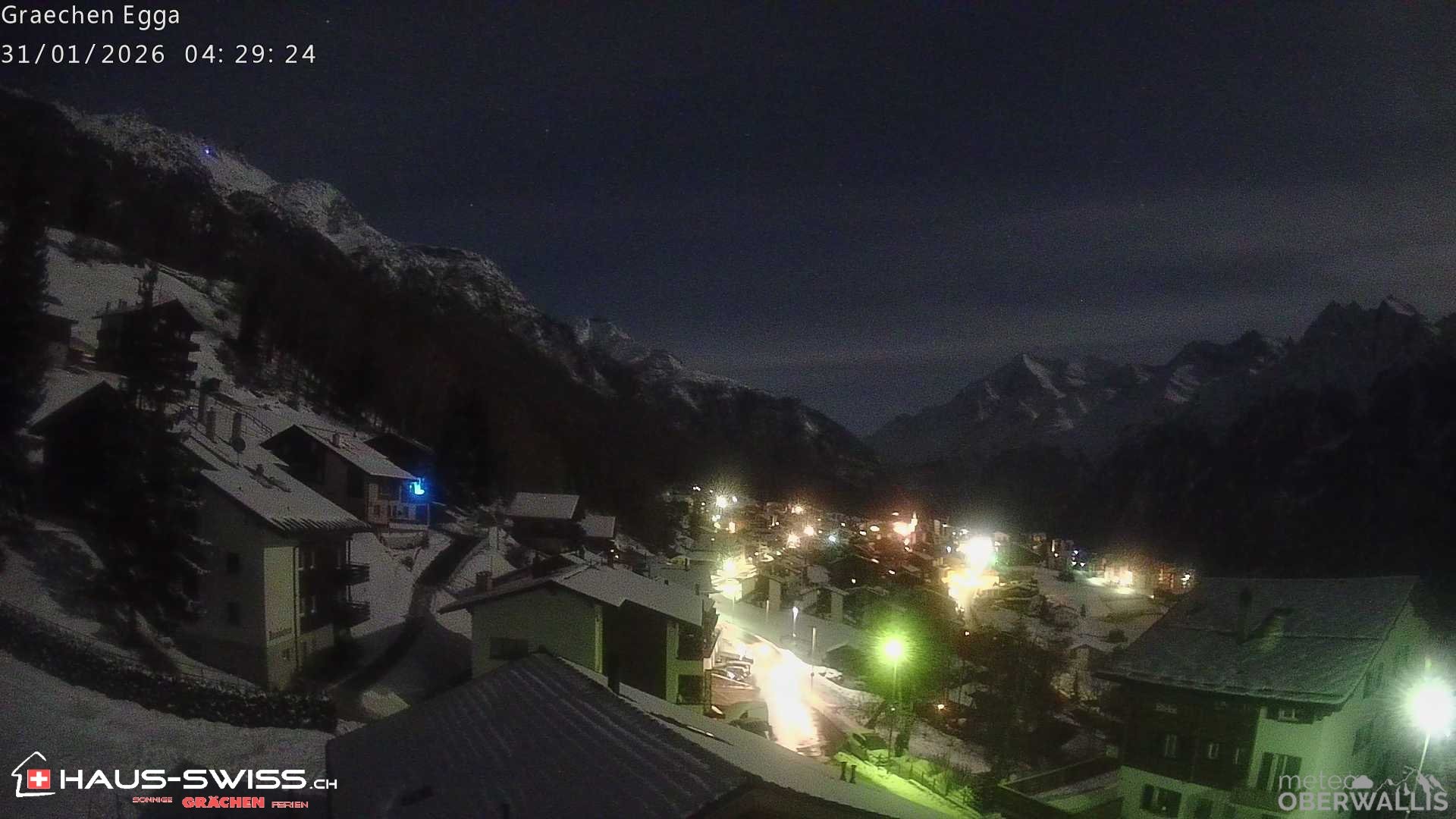 Archiv Foto Webcam Egga - Blick nach Grächen